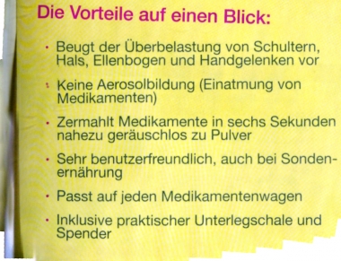 Severo Elektronischer Medikamentenmörser 1 Stück Severo Elektronischer Medikamentenmörser 1 Stück