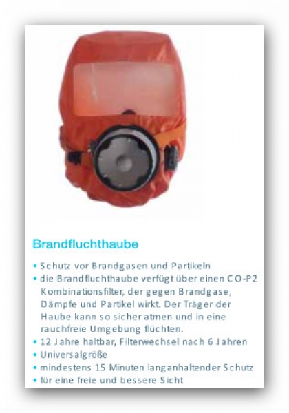 Brandfluchthaube Brandfluchthaube
