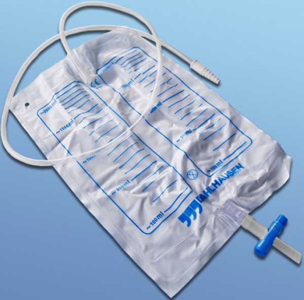 Urinbettbeutel mit Ablauf, steril 2.000ml NRV von Dahlhausen