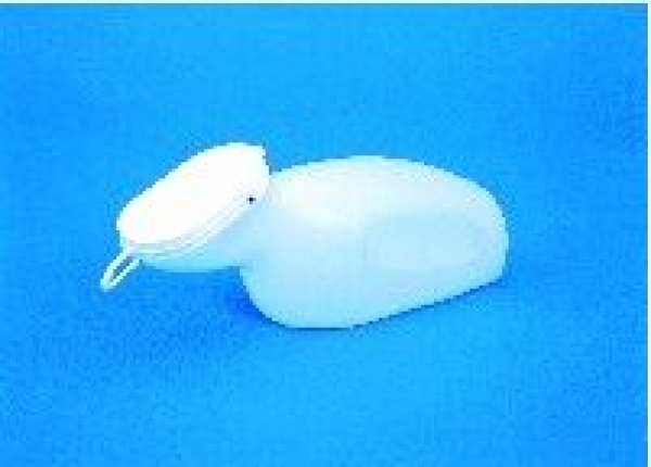 Hygiene im Bett Urinflasche für Frauen m.Deckel 1.000ml